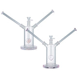 (WATER PIPE) 7" DOUBLE CRUSH - JADE PINK