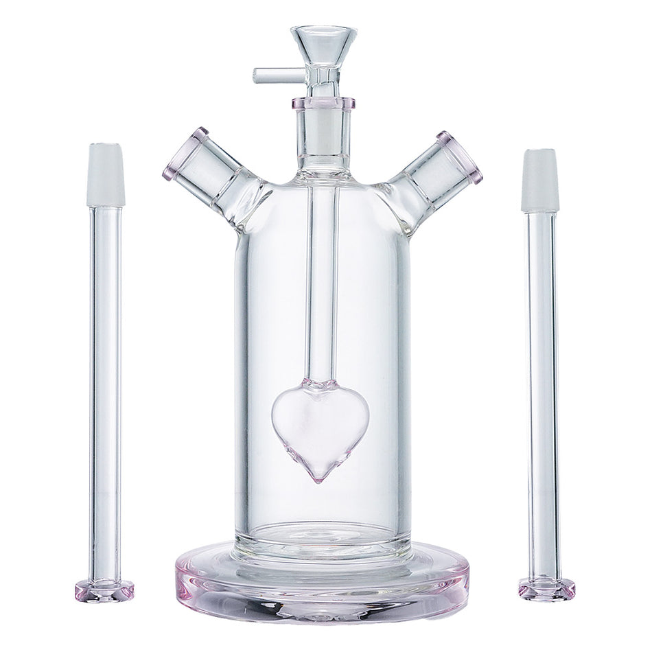 (WATER PIPE) 7" DOUBLE CRUSH - JADE PINK