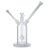 (WATER PIPE) 7" DOUBLE CRUSH - JADE PINK