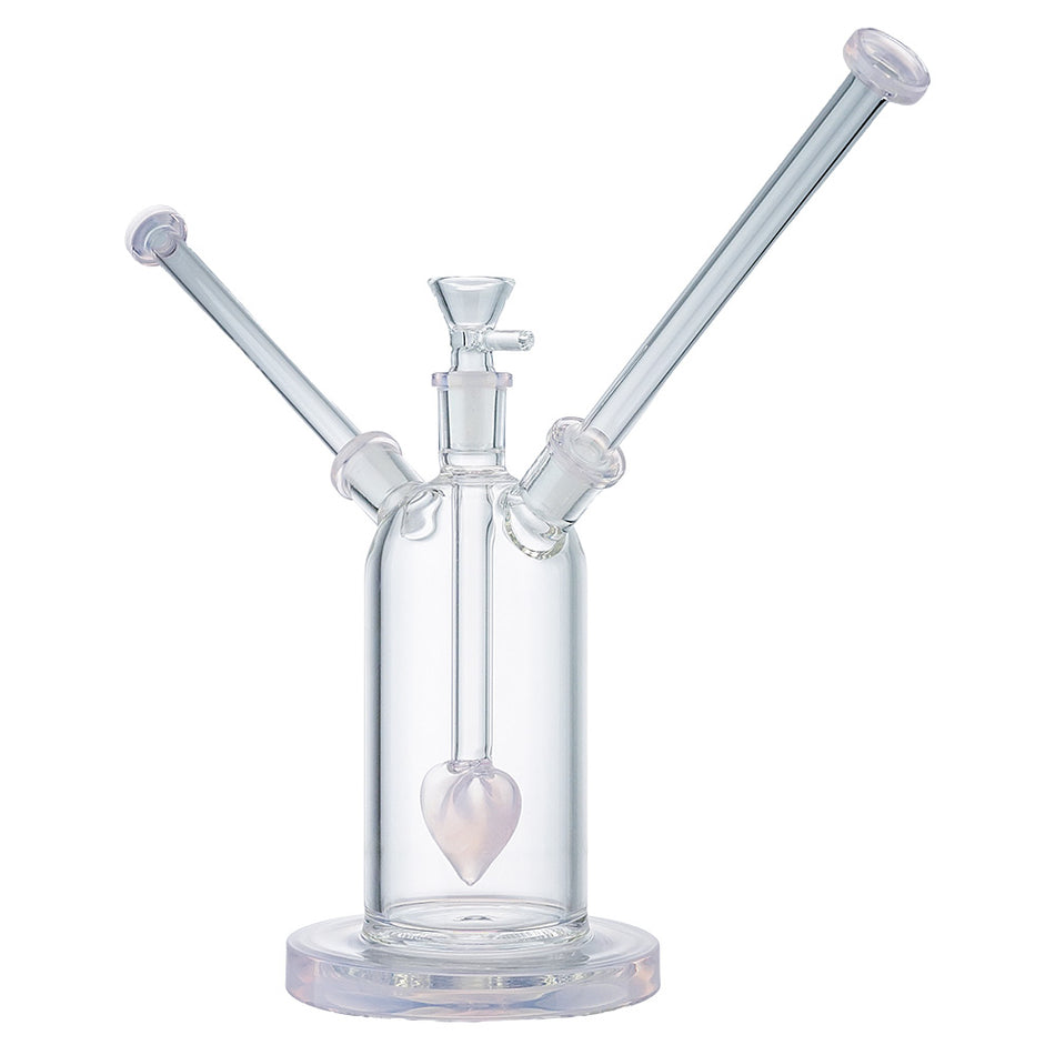 (WATER PIPE) 7" DOUBLE CRUSH - JADE PINK