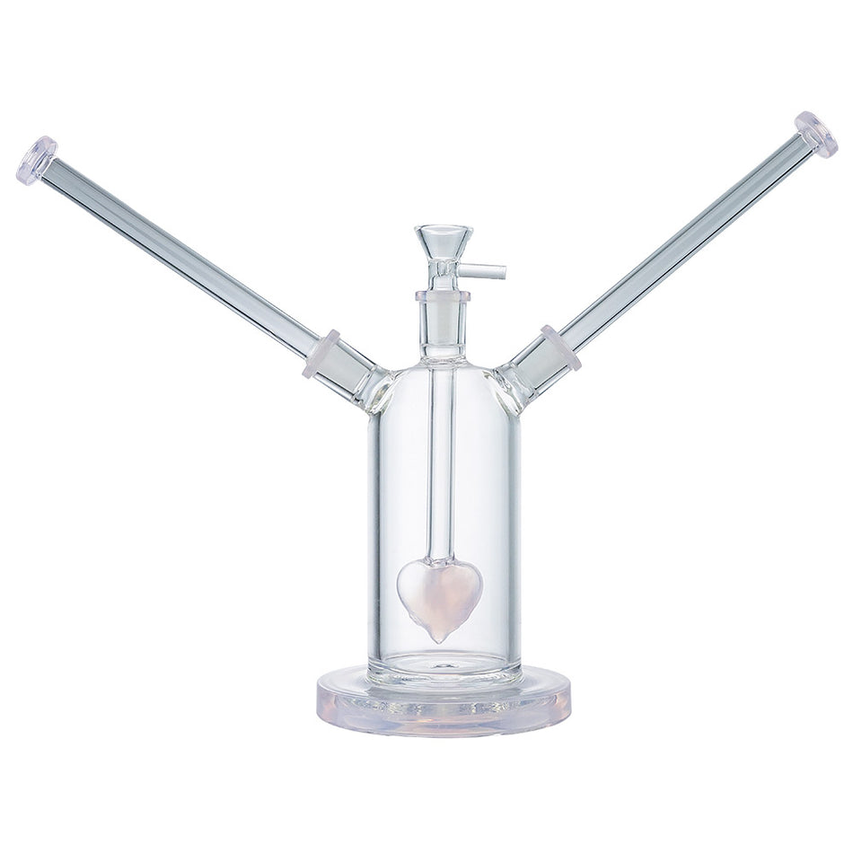 (WATER PIPE) 7" DOUBLE CRUSH - JADE PINK
