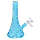 (WATER PIPE) 5.5" WEB FINGER GRIP 10mm BOWL - BLUE