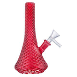 (WATER PIPE) 5.5" WEB FINGER GRIP 10mm BOWL - RED
