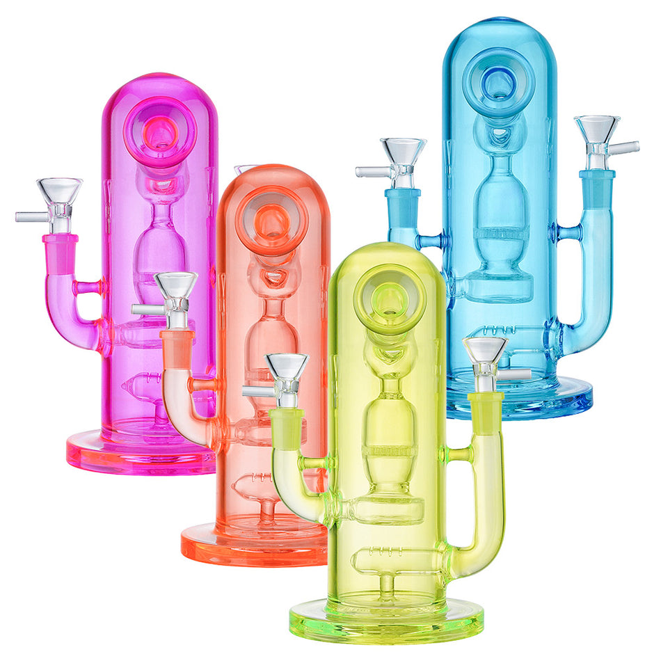 (WATER PIPE) 9" THE REACTOR 2 IN 1 - GREEN