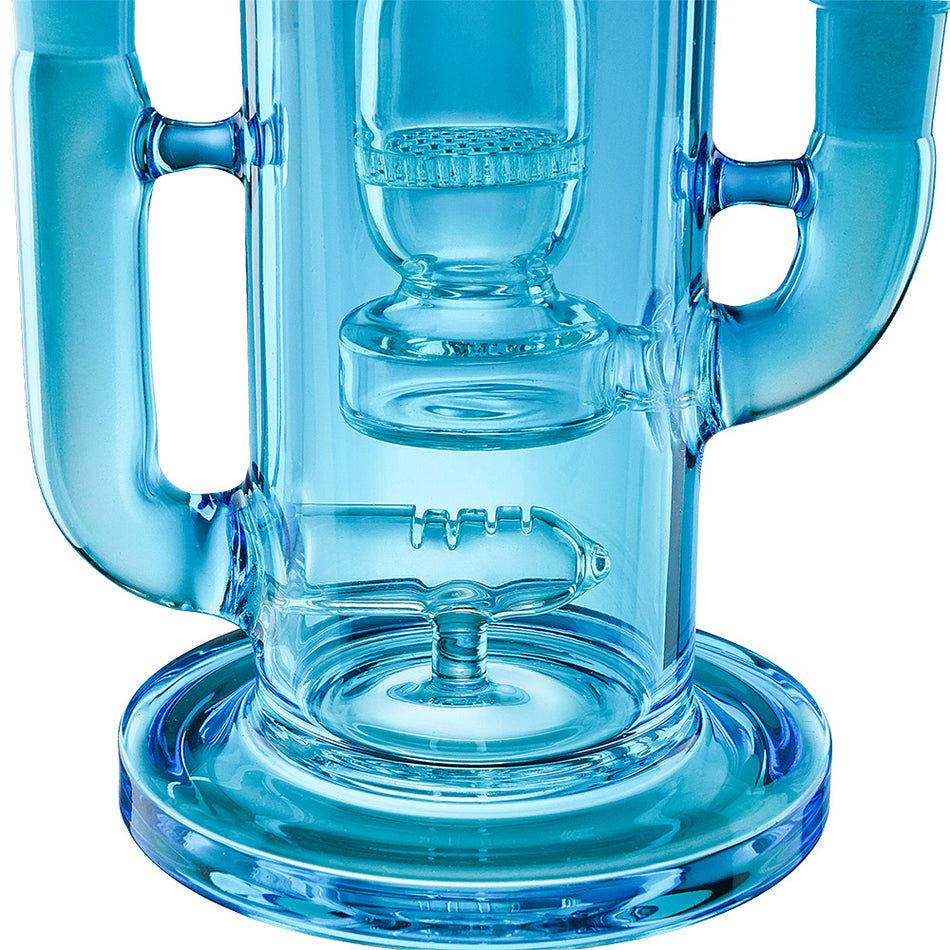 (WATER PIPE) 9" THE REACTOR 2 IN 1 - BLUE