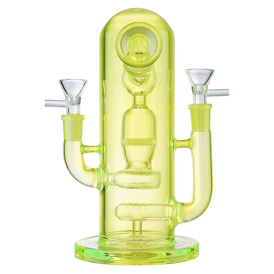 (WATER PIPE) 9" THE REACTOR 2 IN 1 - GREEN