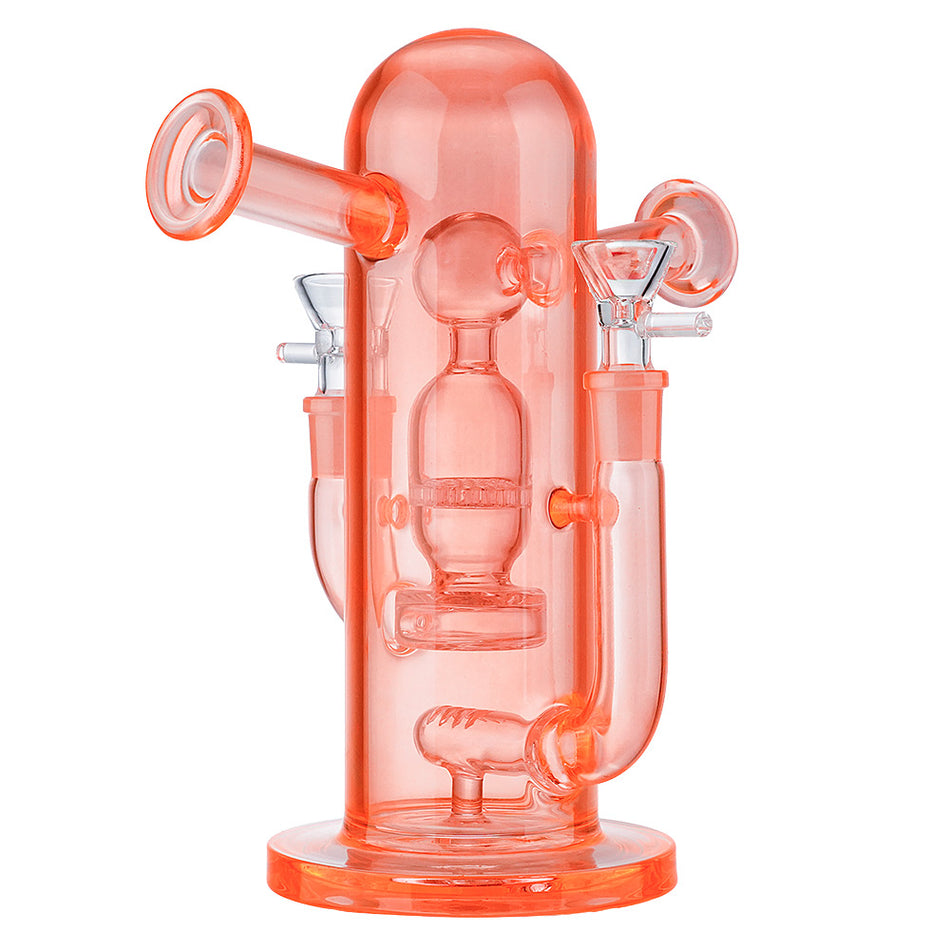 (WATER PIPE) 9" THE REACTOR 2 IN 1 - ORANGE