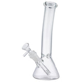 (WATER PIPE) 10" BENT BEAKER - CLEAR