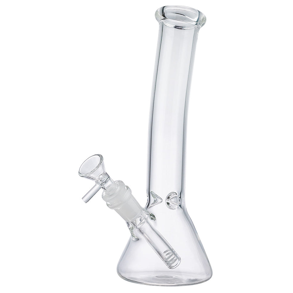(WATER PIPE) 10" BENT BEAKER - CLEAR