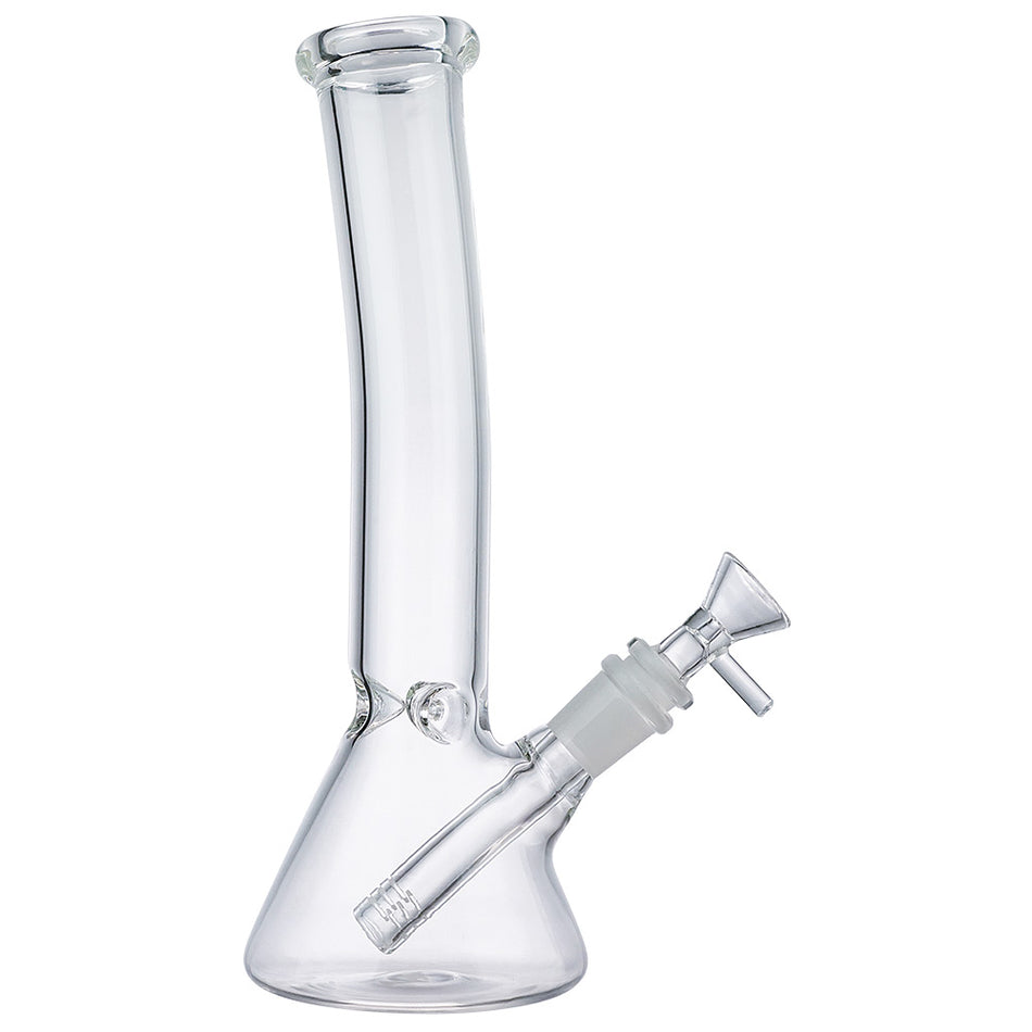 (WATER PIPE) 10" BENT BEAKER - CLEAR