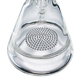 (WATER PIPE) 12" HIGH END HONEYCOMB PLATE PERC - CLEAR