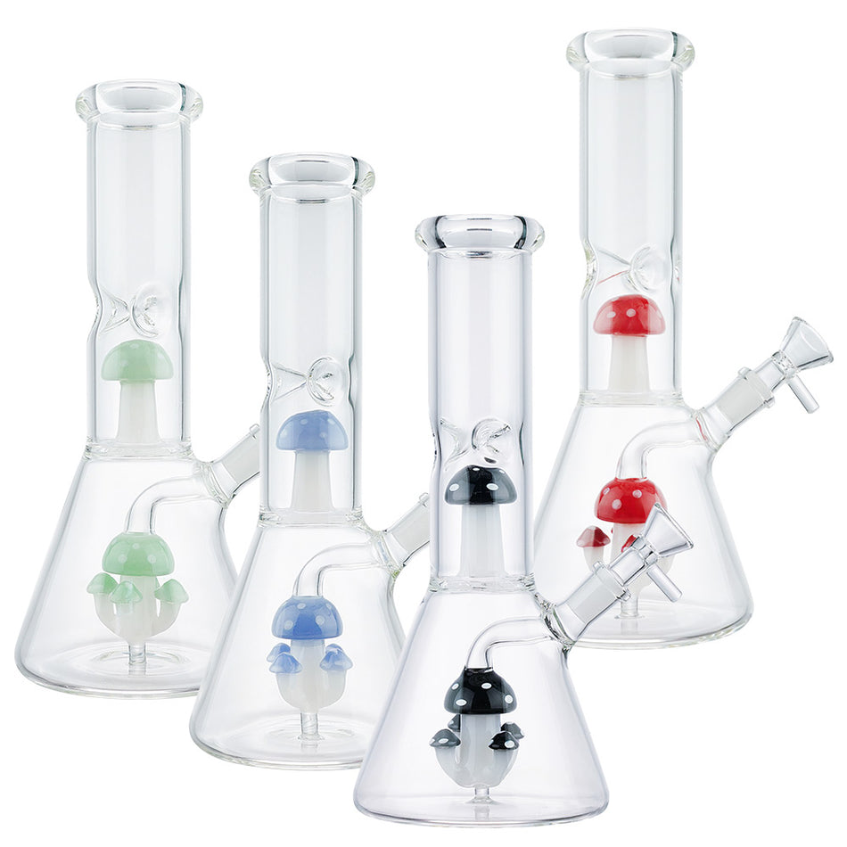 (WATER PIPE) 10" MUSHROOM COLONY - BLACK