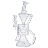 (RECYCLER) 9.5" H.E GLASS "CHALICE" - CLEAR