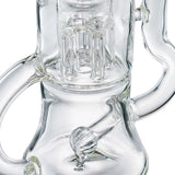 (WATER PIPE) 8" HIGH END "TREE PERC RECYCLER" - CLEAR