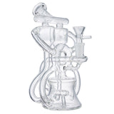 (WATER PIPE) 8" HIGH END "PUMP RECYCLER" - CLEAR