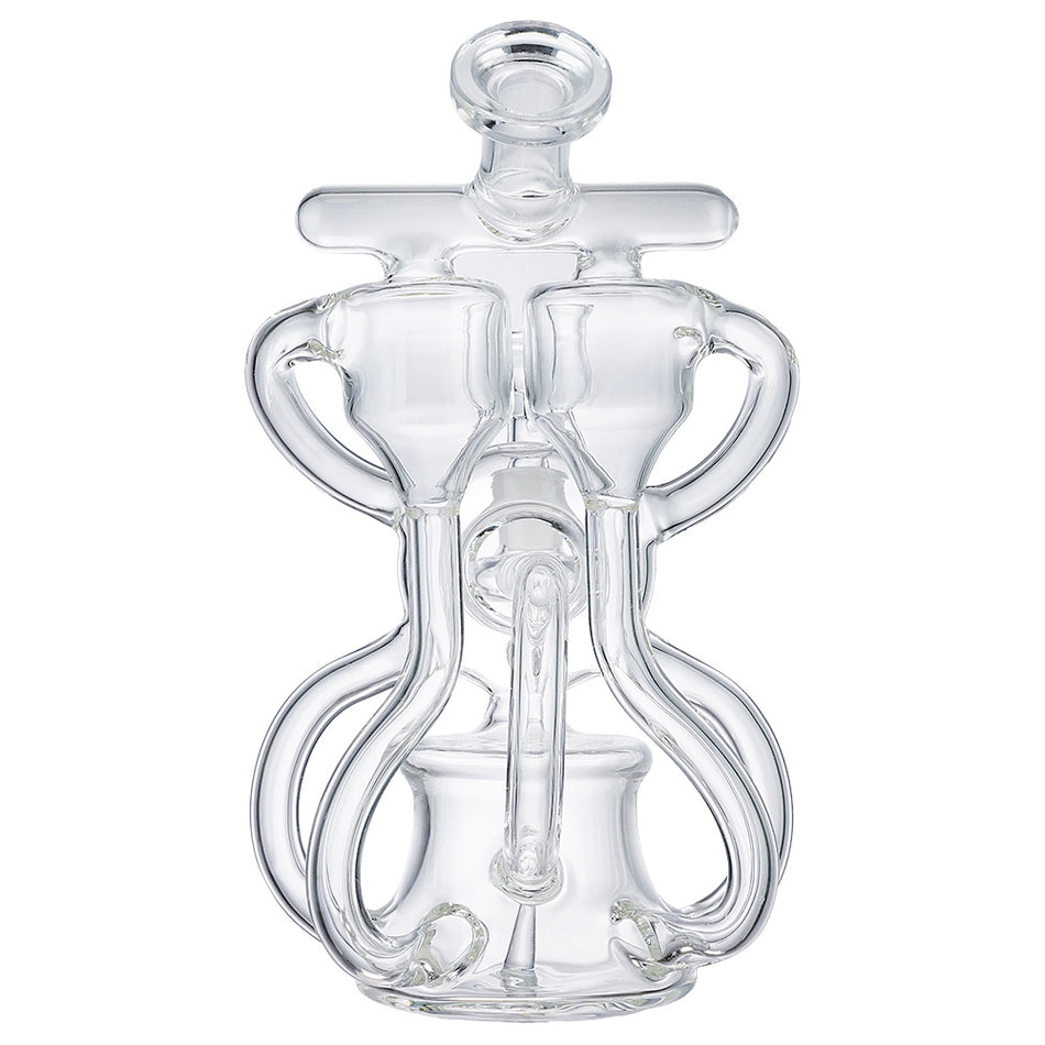 (WATER PIPE) 8" HIGH END "PUMP RECYCLER" - CLEAR