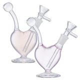 (RIG) 5" HEART - CLEAR PINK