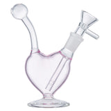 (RIG) 5" HEART - CLEAR PINK