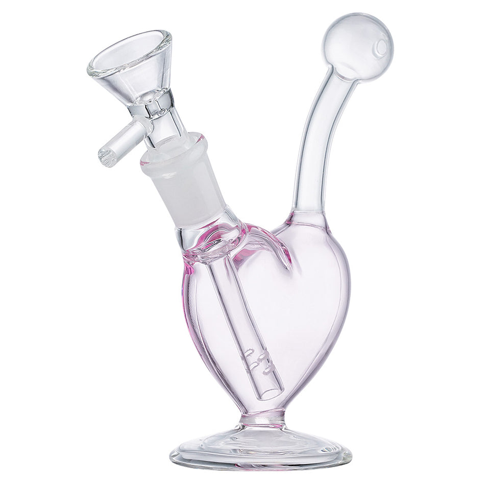 (RIG) 5" HEART - CLEAR PINK