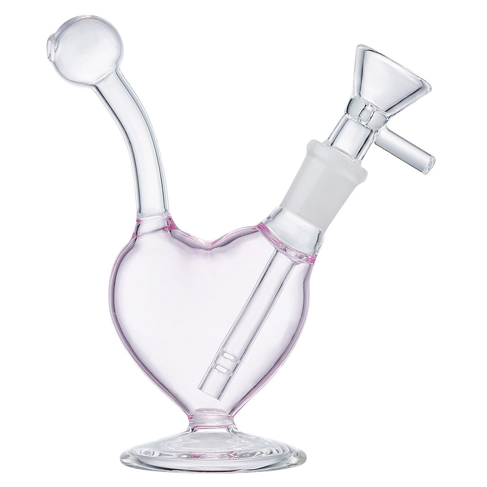 (RIG) 5" HEART - CLEAR PINK