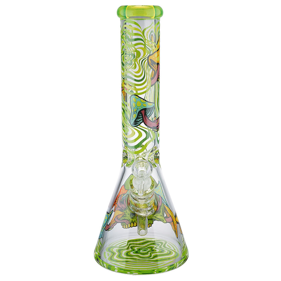 (WATER PIPE) 14" 7mm THICK - MUSHROOM