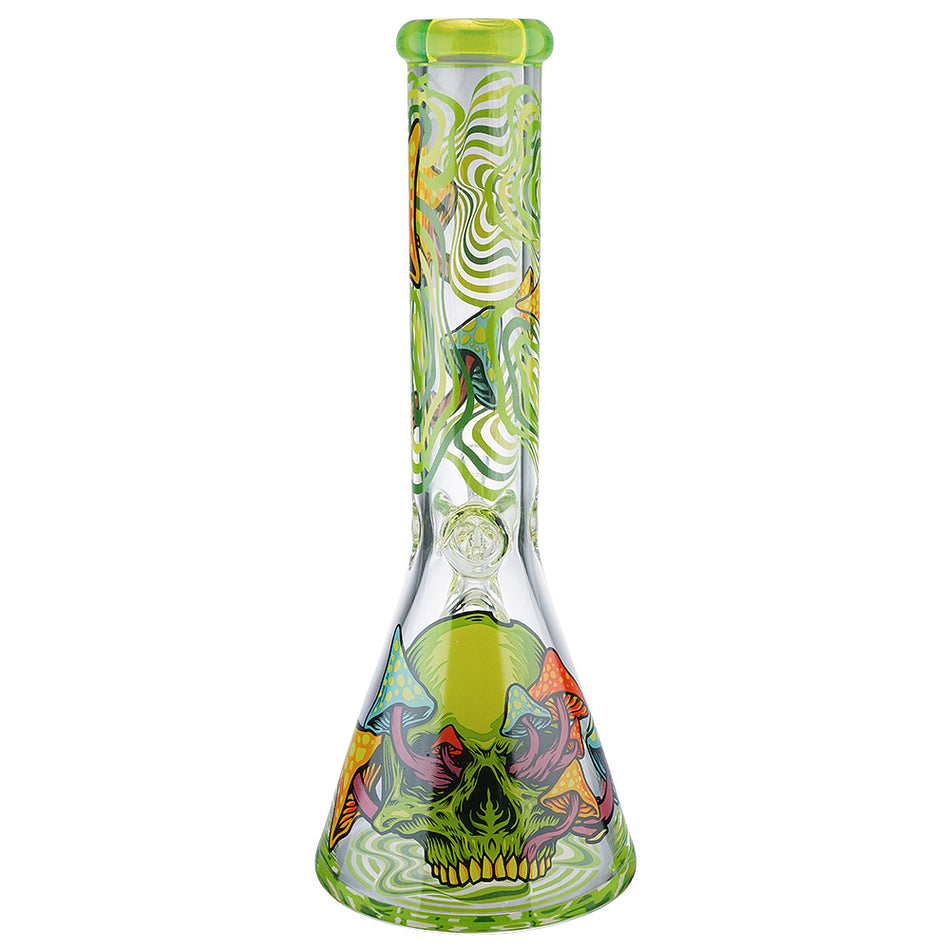 (WATER PIPE) 14" 7mm THICK - MUSHROOM
