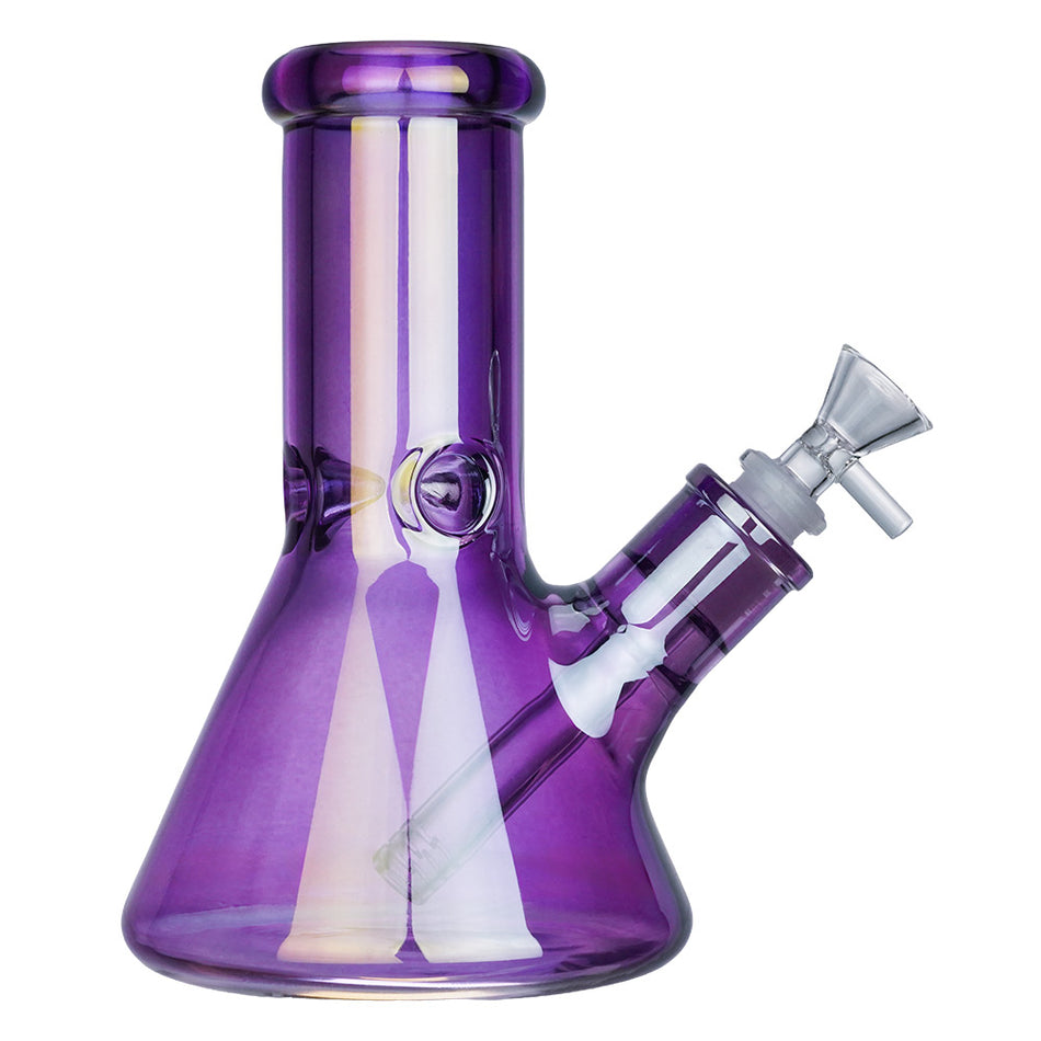(WATER PIPE) 8" SEE THROUGH COLOR 7mm THICK - PURPLE