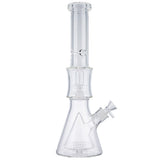 (WATER PIPE) 16.5" HIGH END MULTI PERC - CLEAR