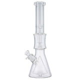 (WATER PIPE) 16.5" HIGH END MULTI PERC - CLEAR