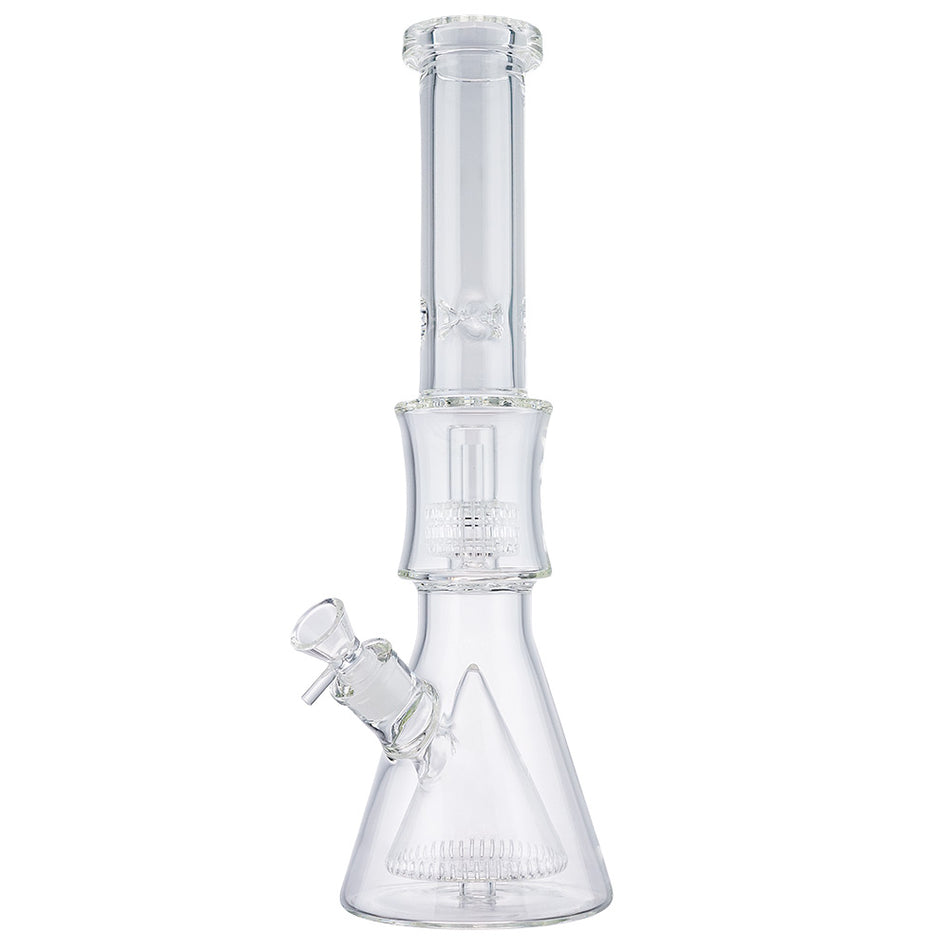 (WATER PIPE) 16.5" HIGH END MULTI PERC - CLEAR