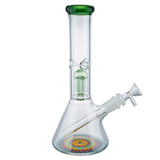 (WATER PIPE) 10" TREE PERC MANDALA - GREEN