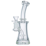 (WATER PIPE) 8" HIGH END GLASS "SUMMIT" - CLEAR