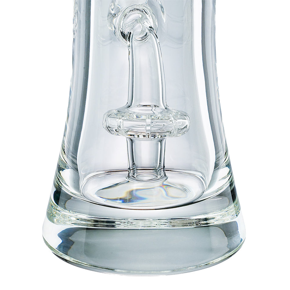 (WATER PIPE) 8" HIGH END GLASS "SUMMIT" - CLEAR