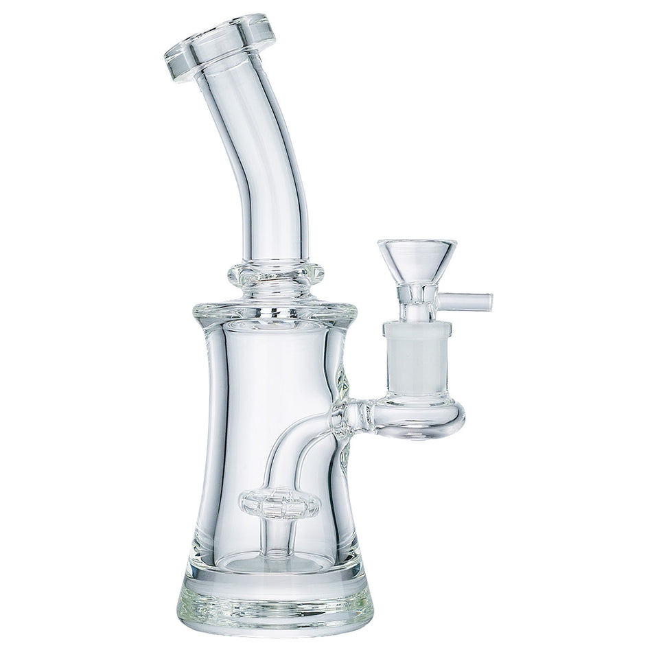 (WATER PIPE) 8" HIGH END GLASS "SUMMIT" - CLEAR
