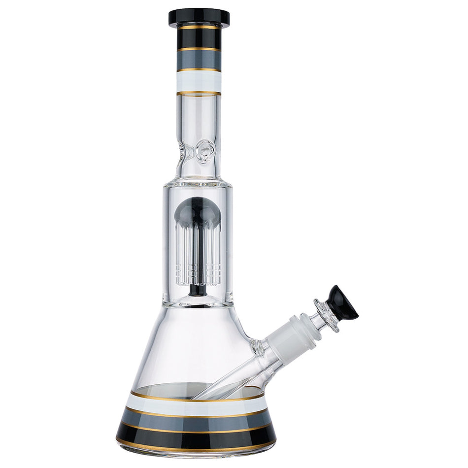 (WATER PIPE) 12.25" TREE PERC COLOR LINE - BLACK
