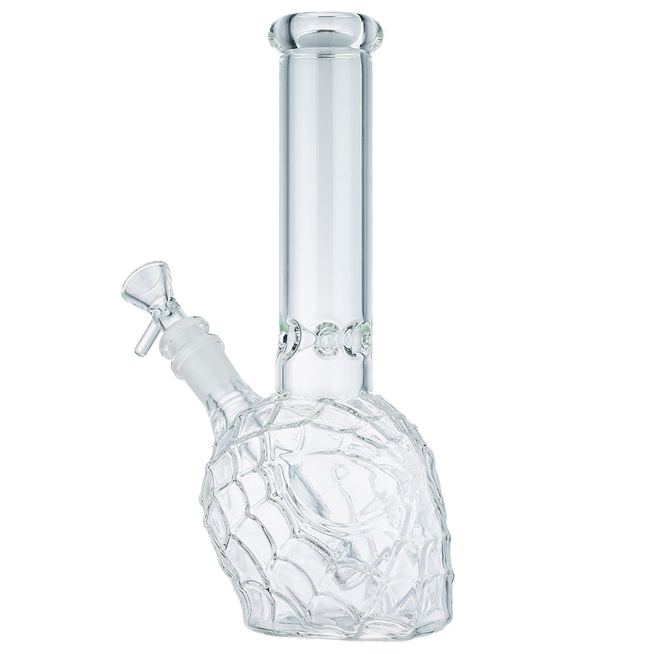 (WATER PIPE) 10" SPIDER MASK - CLEAR