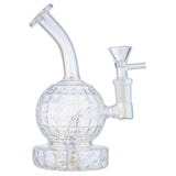 (RIG) 6" DIAMOND CUTS ON SPHERE BODY - SHINY RAINBOW