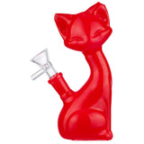 (WATER PIPE) 6.5" KITTY CAT - RED