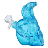 (RIG) 4.3" COBRA ON SKULL HEAD - BLUE