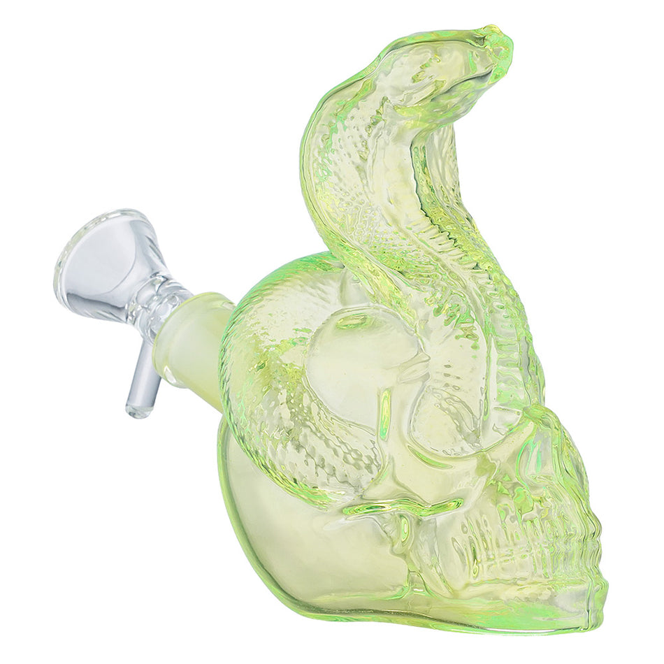 (RIG) 4.3" COBRA ON SKULL HEAD - LIME
