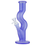 (WATER PIPE) 10" COLOR ZONG HOOK TUBE - DARK PURPLE