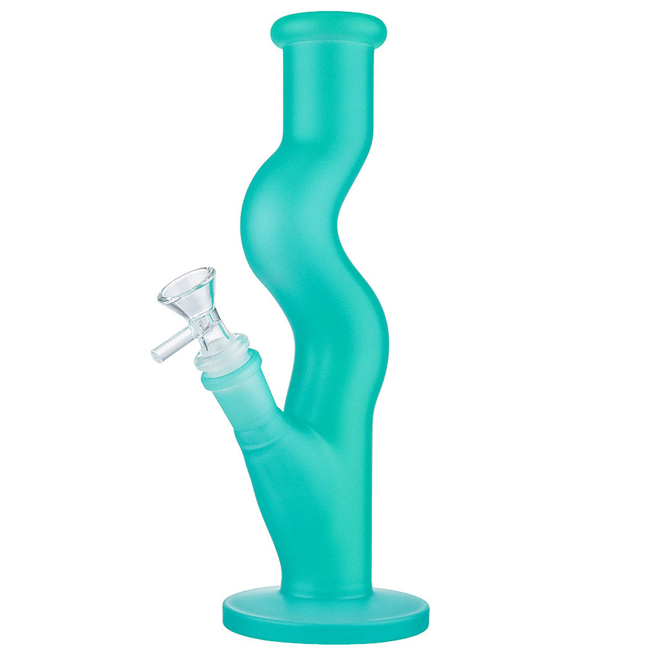 (WATER PIPE) 10" COLOR ZONG HOOK TUBE - GREEN