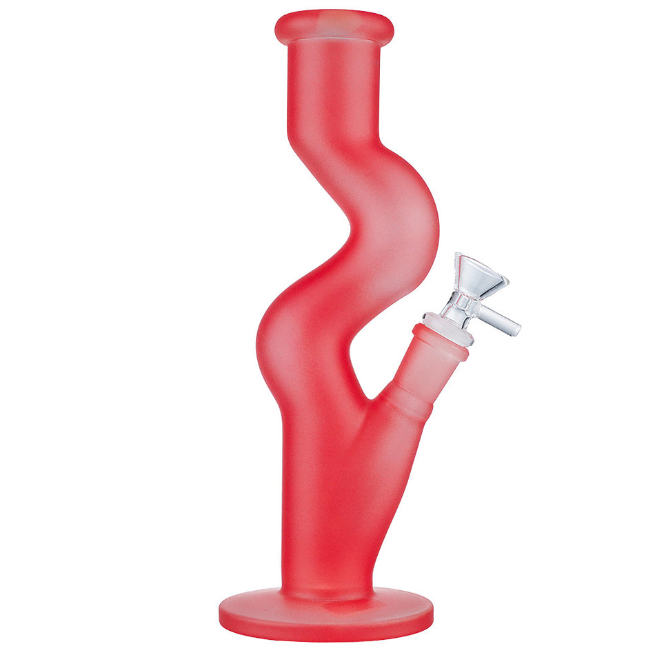 (WATER PIPE) 10" COLOR ZONG HOOK TUBE - ORANGE