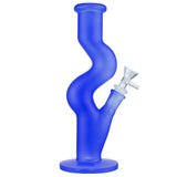 (WATER PIPE) 10" COLOR ZONG HOOK TUBE - BLUE