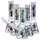 (WATER PIPE) 10" MONSTER GRAFFITTI - BLUE