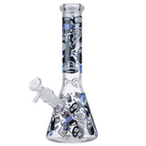 (WATER PIPE) 10" MONSTER GRAFFITTI - BLUE