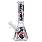 (WATER PIPE) 10" MONSTER GRAFFITTI - RED