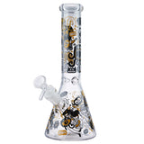 (WATER PIPE) 10" MONSTER GRAFFITTI - YELLOW