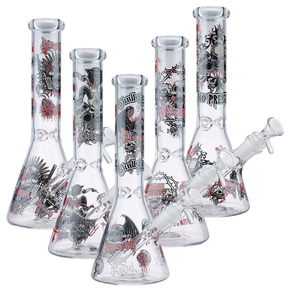(WATER PIPE) 10" SKULL DESIGN - #1