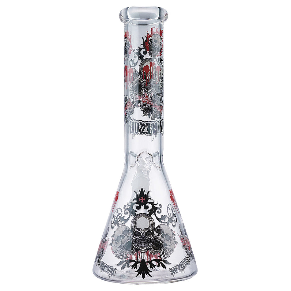 (WATER PIPE) 10" SKULL DESIGN - #4